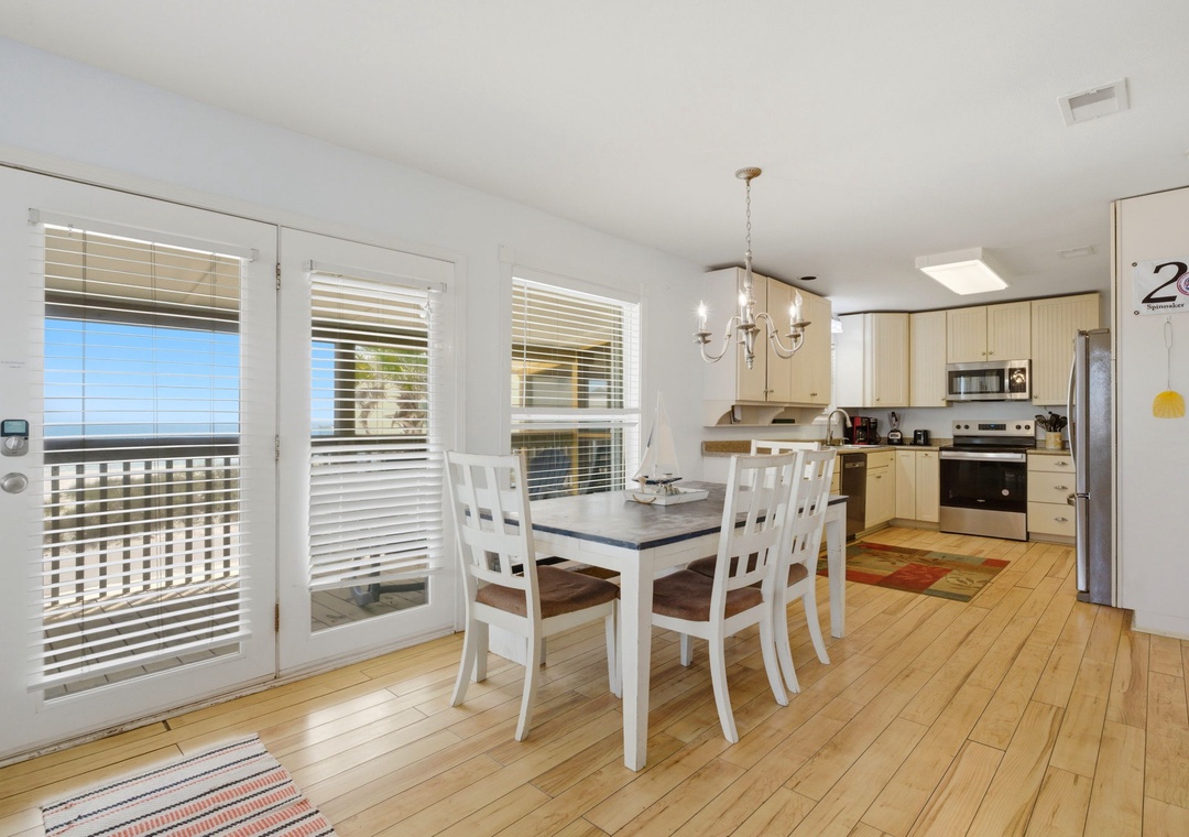 Seaswept- Dining Room, Balcony & Kitchen