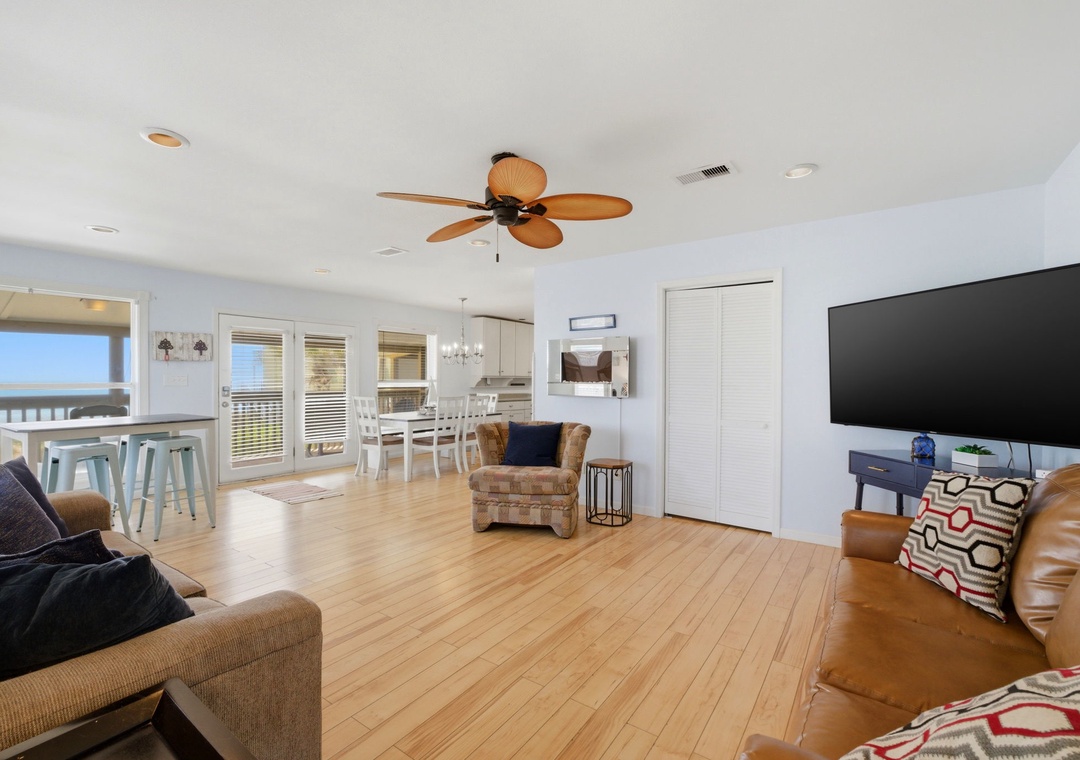 Seaswept- Living Room & Dining Room View