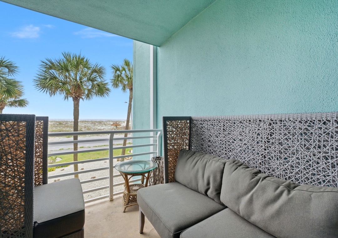 Palm Beach Club 118- Bedroom 1 Balcony View