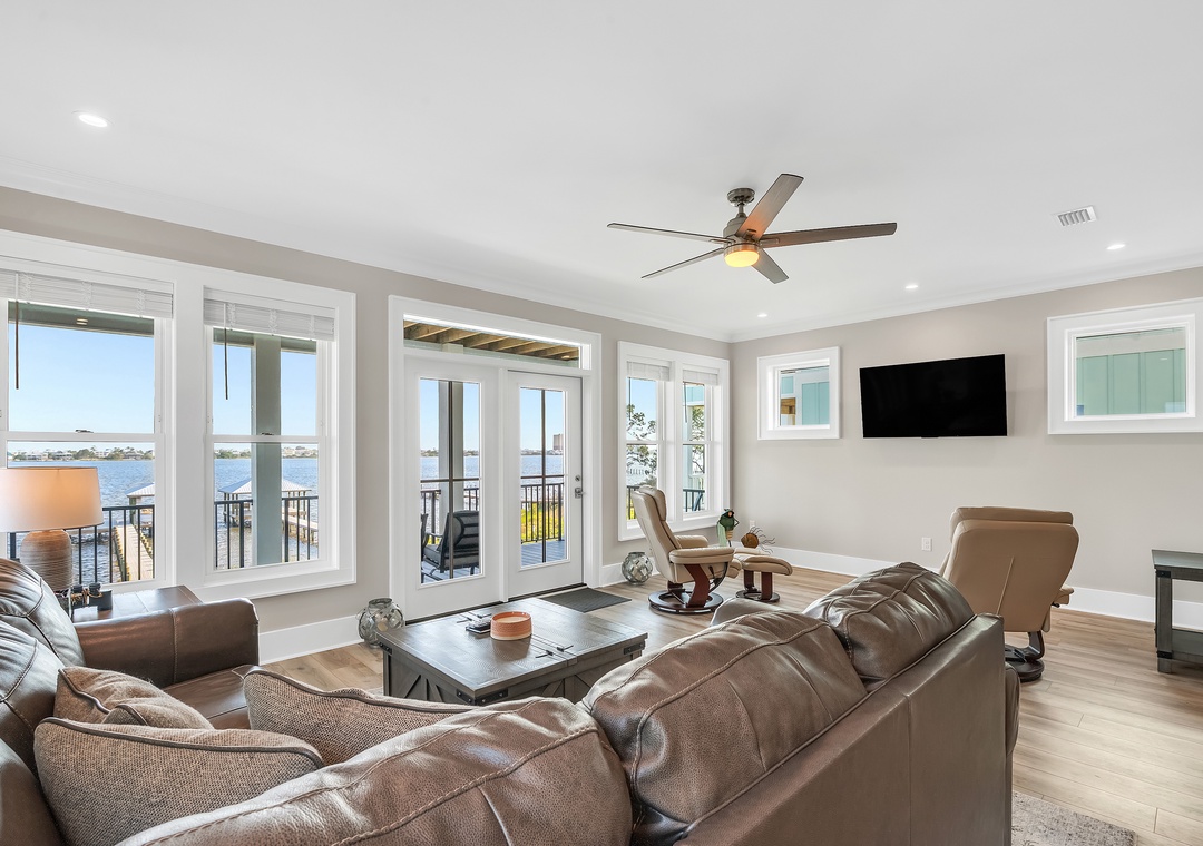 1130 Water Oaks Cir - 1st Floor - Living Room & View to Balcony