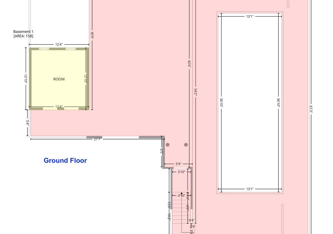 Casa de Madera Pensacola Beach- Ground Floor Plan