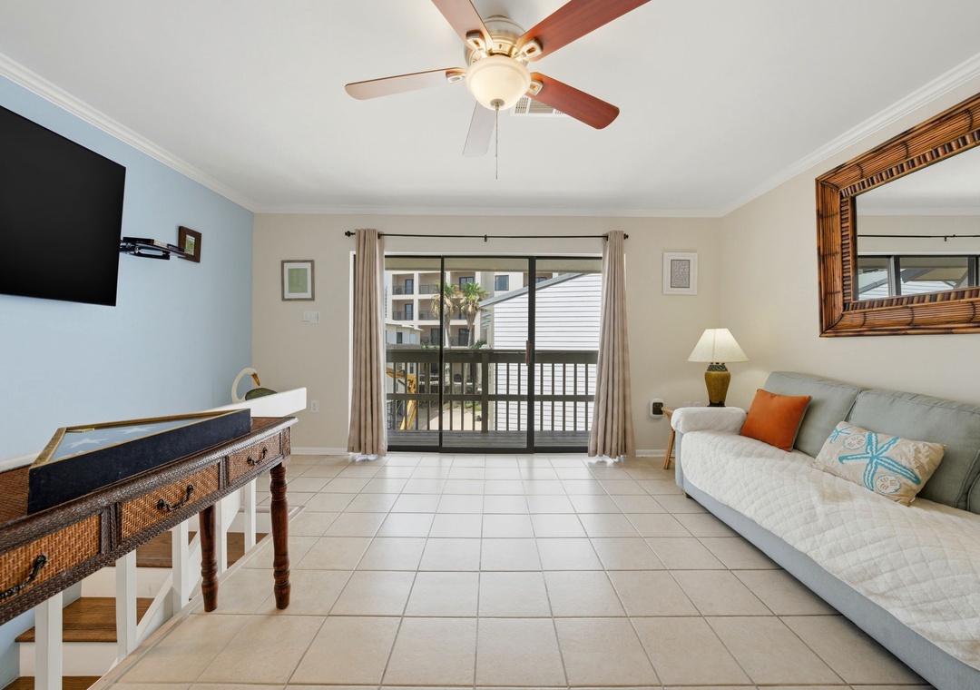 Beachwalk 5- Living Room & Balcony