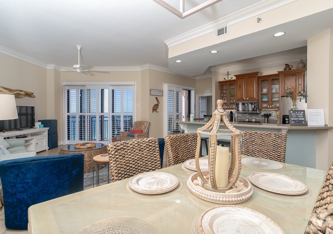 Seachase 1104C- View from Dining Room toward Balcony