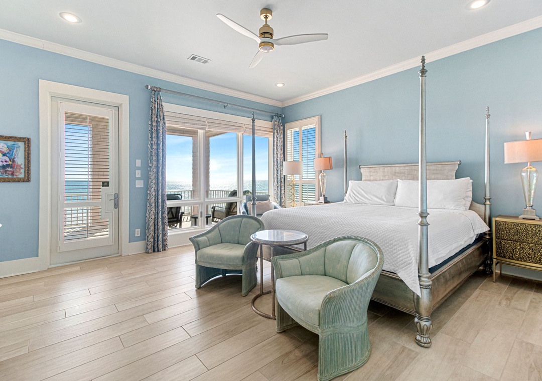 Bedroom 1 with Balcony Gulf View