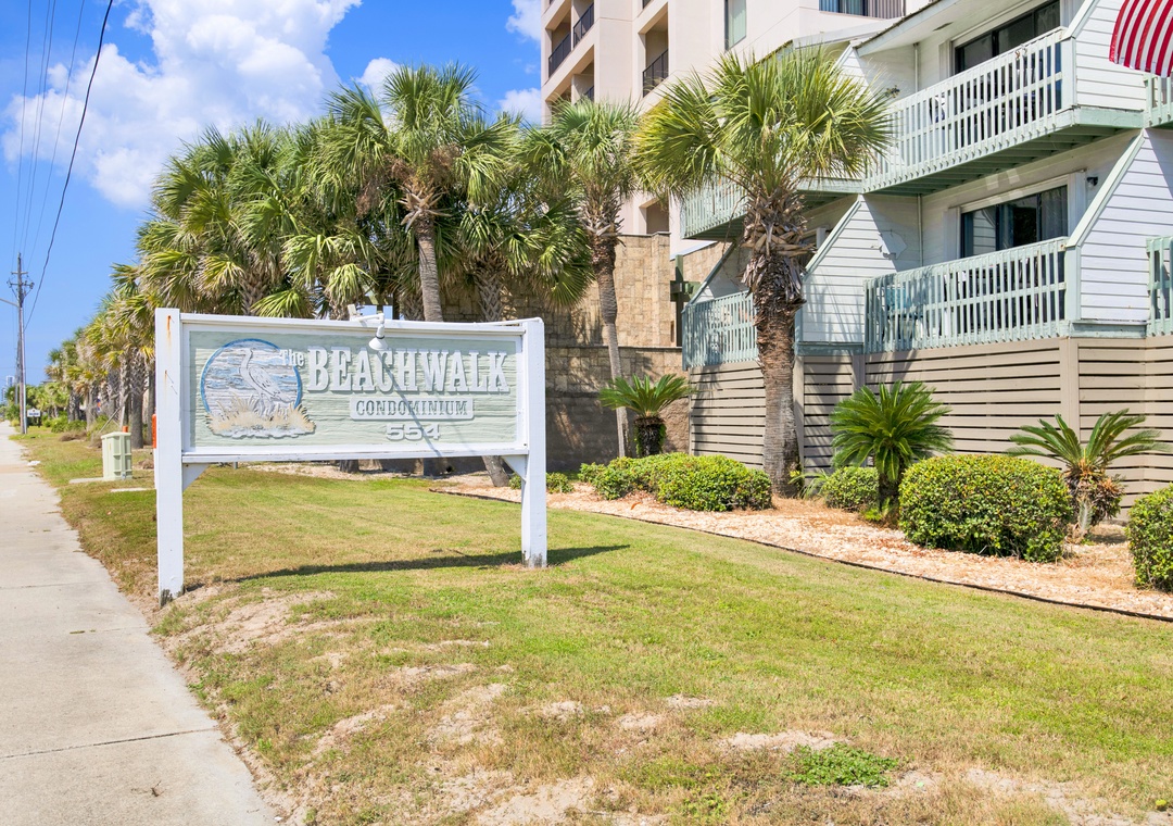 Beach Walk Sign