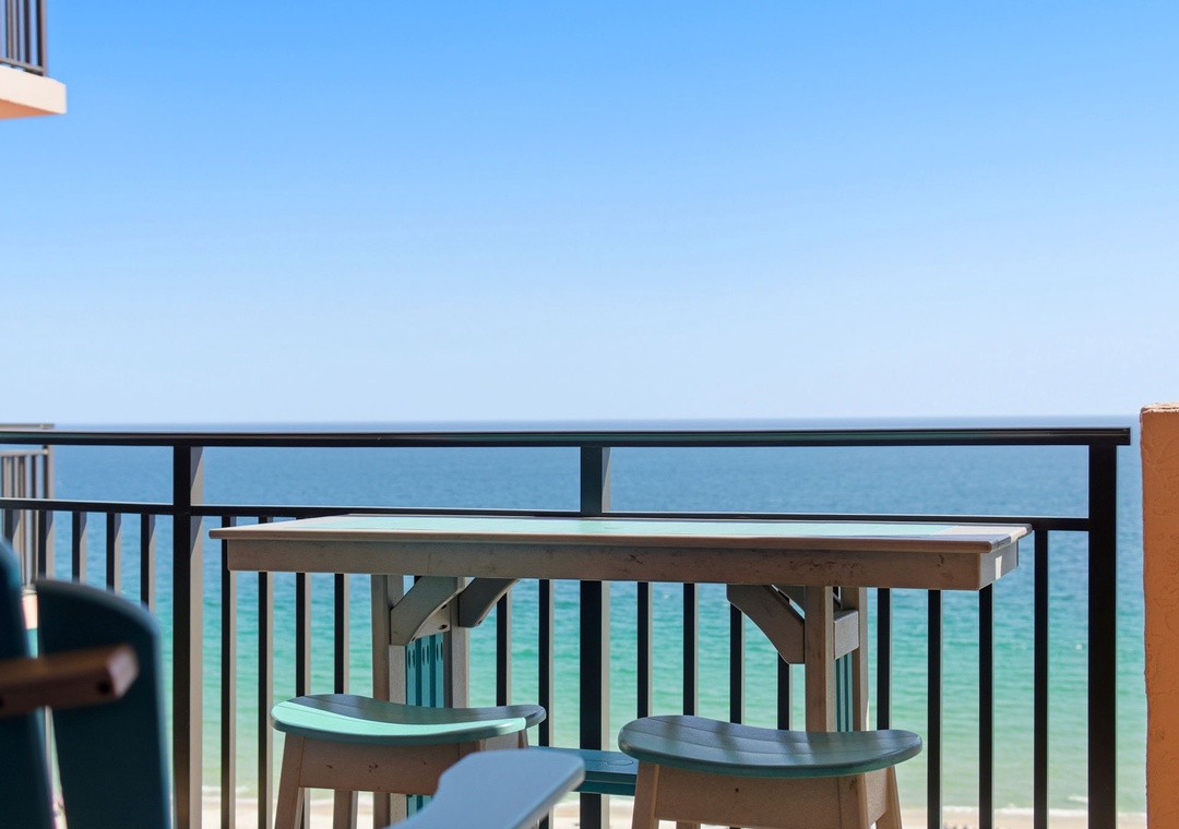 SeaChase 1104C- Balcony View to the Gulf