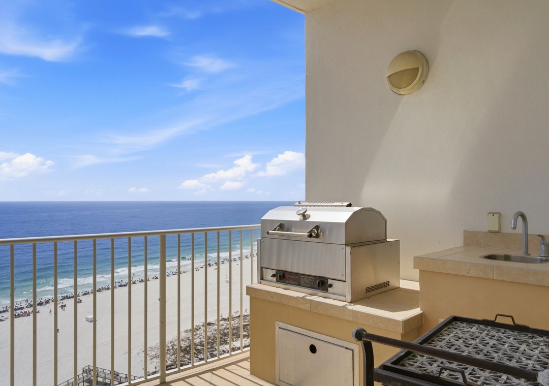 Turquoise Place 1108C- Gas Grill from Private Balcony