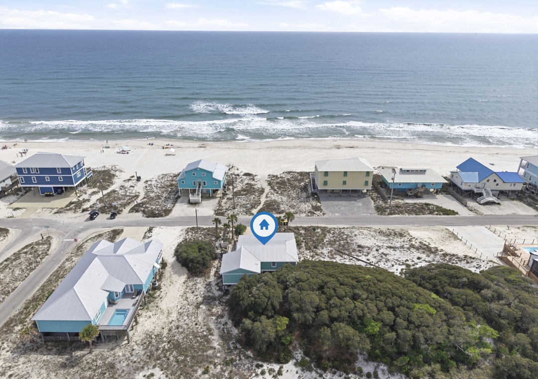 Seaswept- Aerial View of Property & Direct View of Gulf
