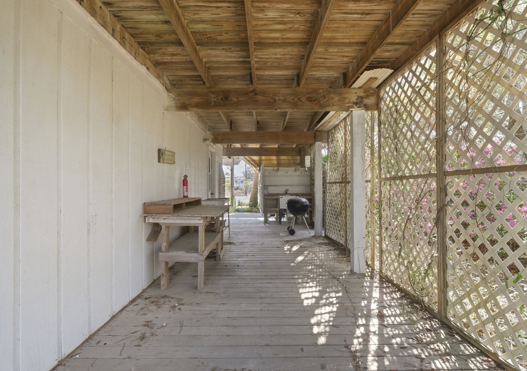Caribbean Breezes- View of Grill Under Property