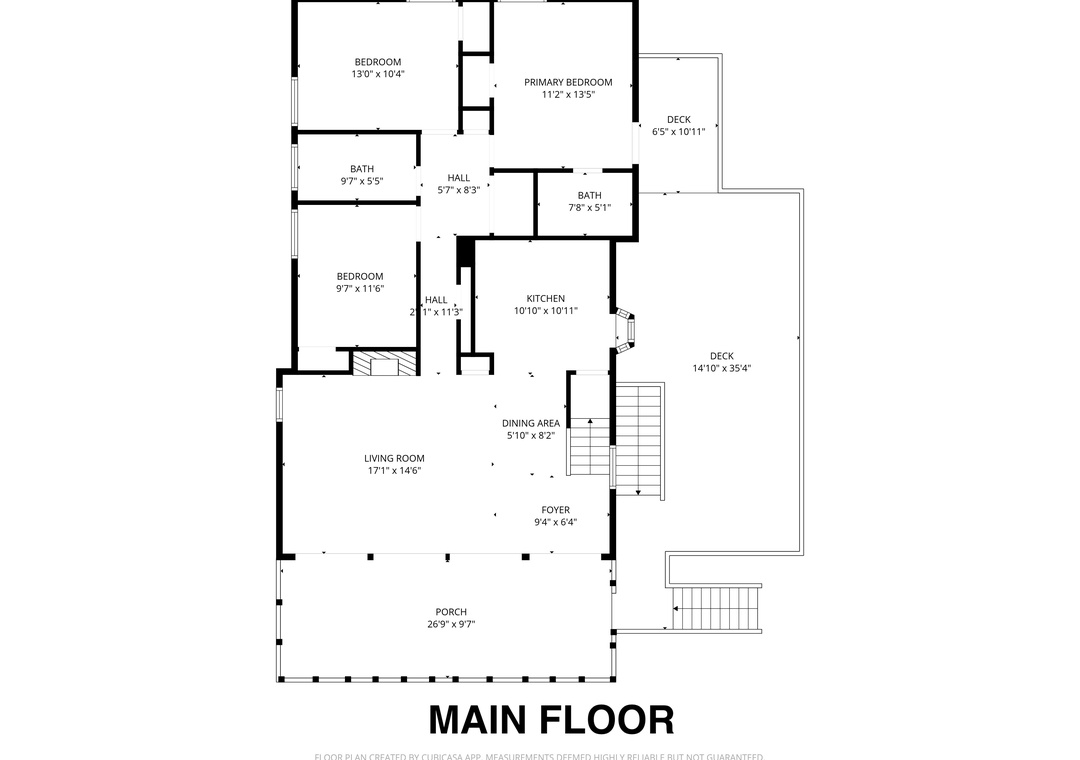 Dunestruck- Main Floor Plan