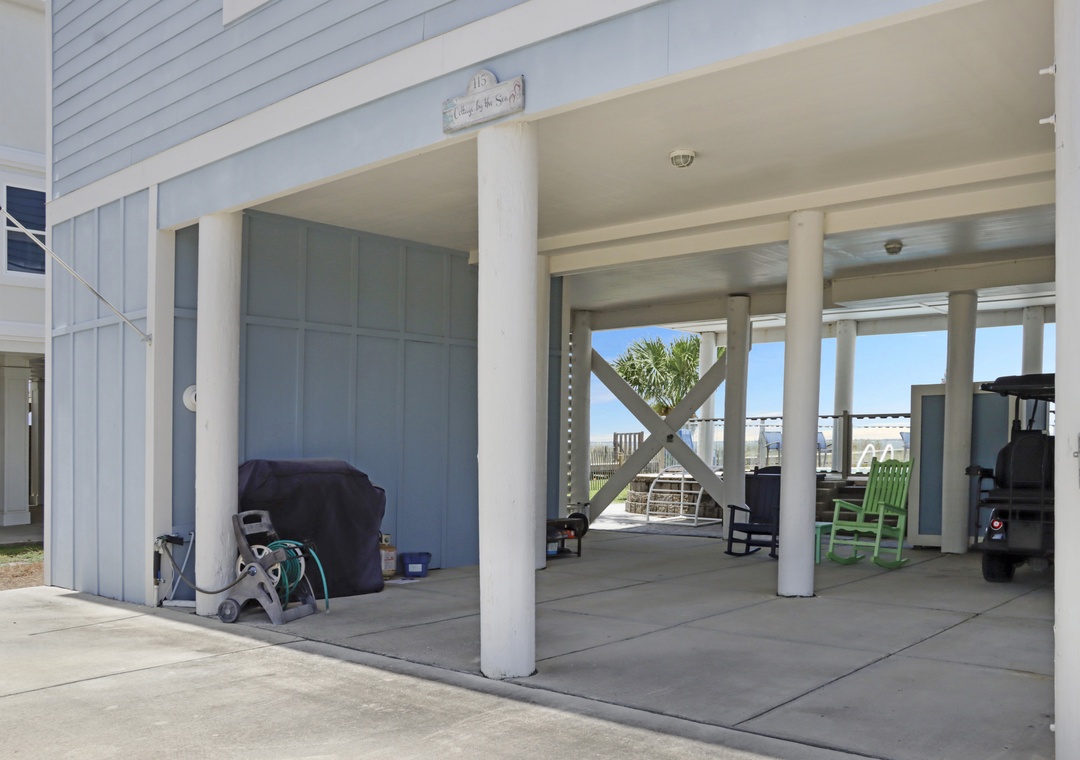 Grilling Area Under House
