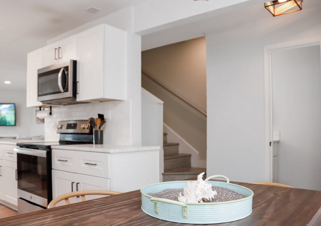 Kitchen Dining and Half Bath