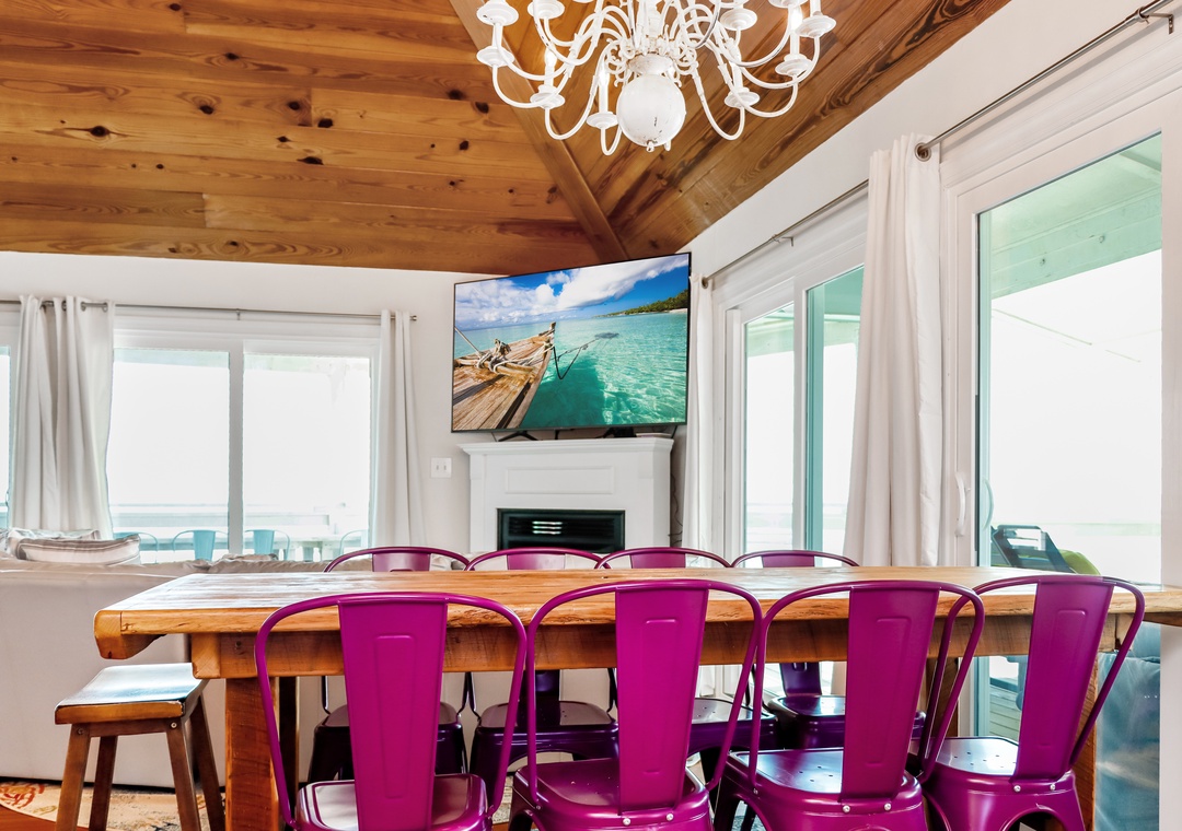 Beach Front Dining Area