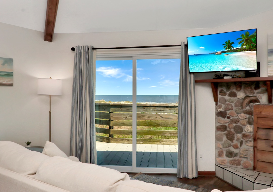 Living Room with Beach View