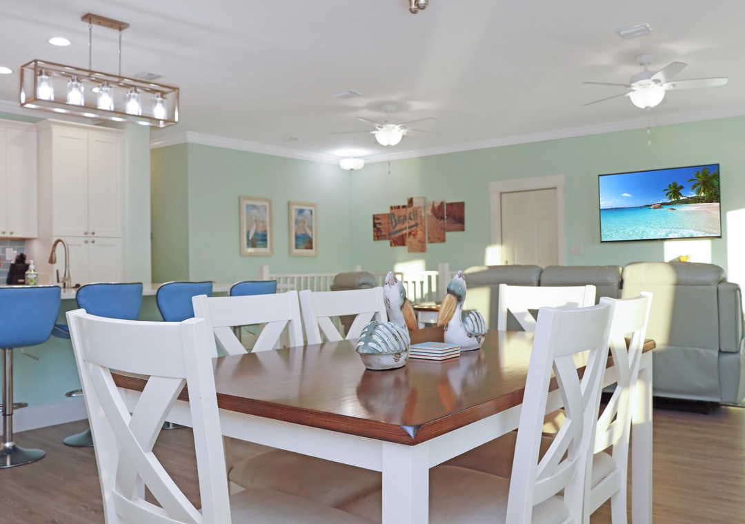 Dining Area, Kitchen and Living Room