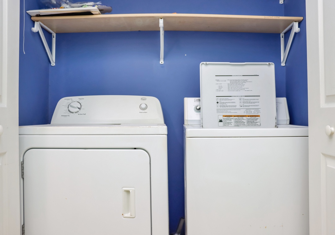 Laundry in Half Bathroom