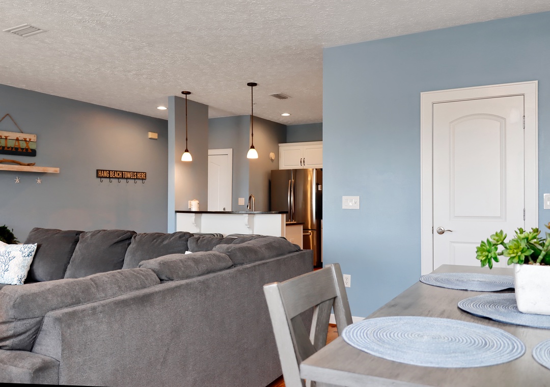 Dining Area, Living Room and Kitchen