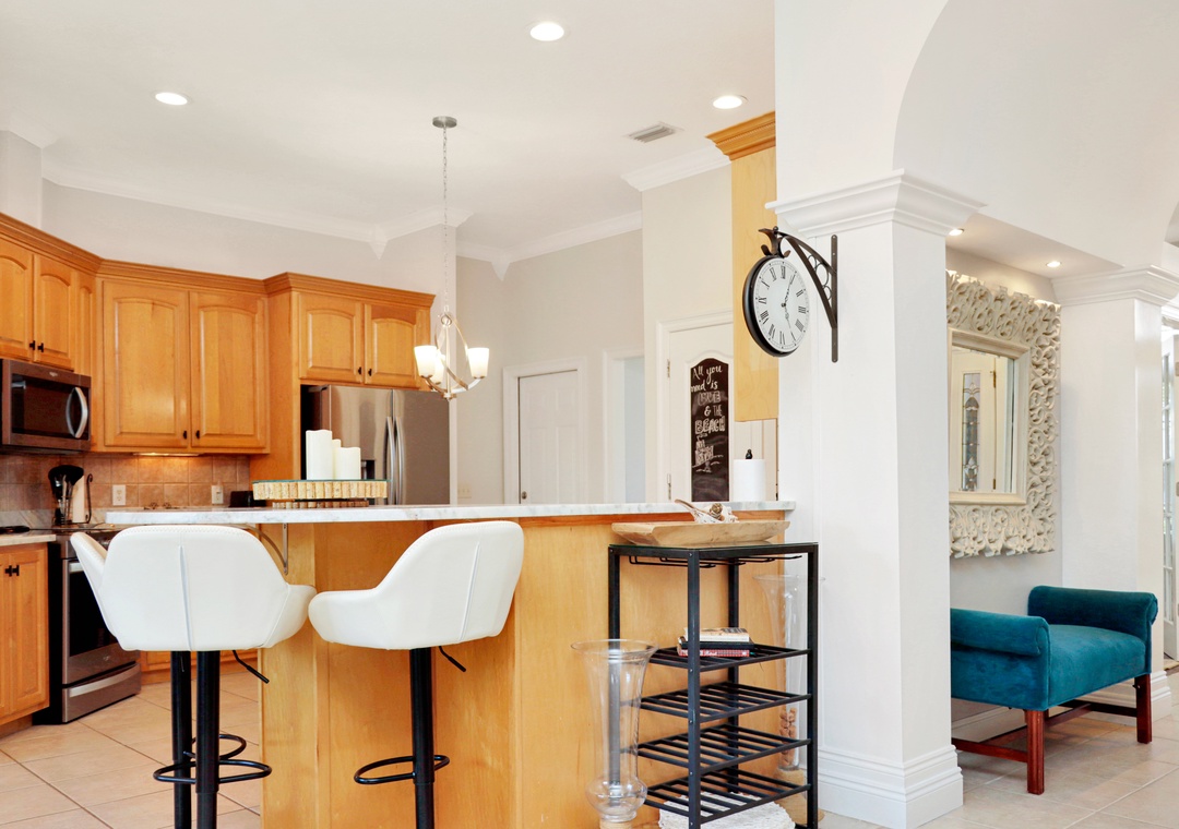 Kitchen and Foyer