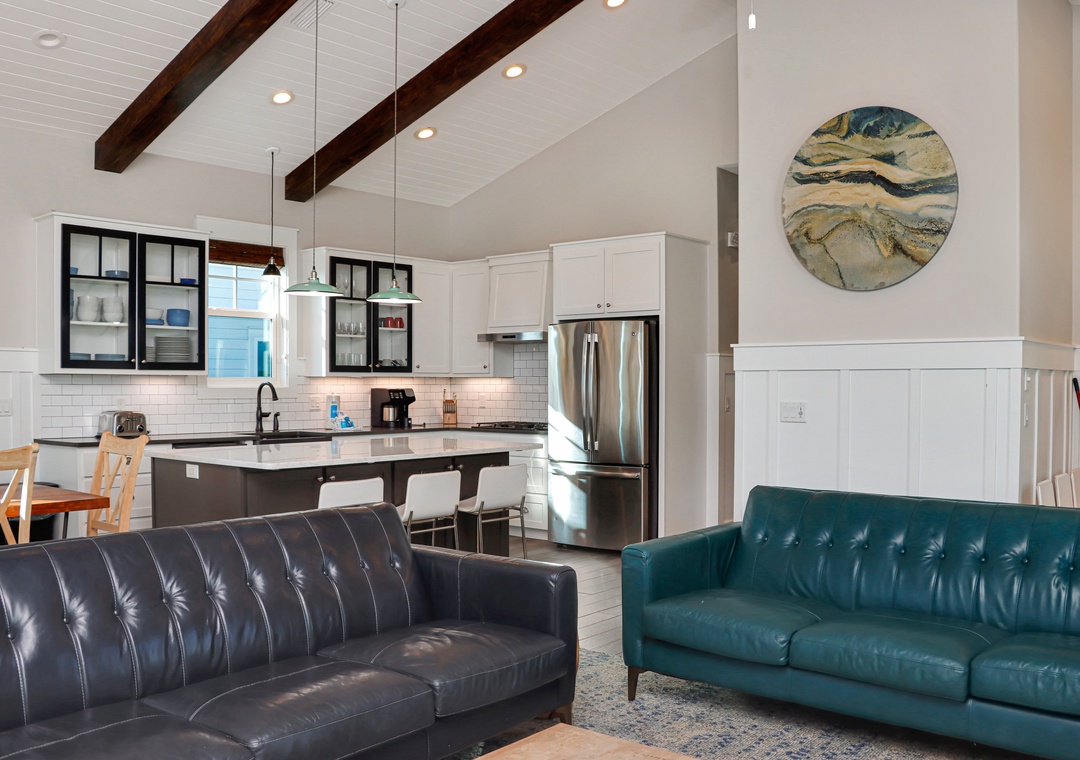 Living Area and Kitchen