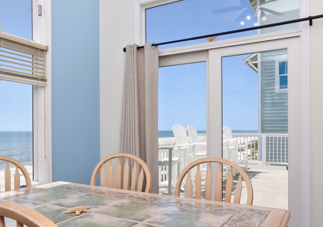 Beach Front Dining Area