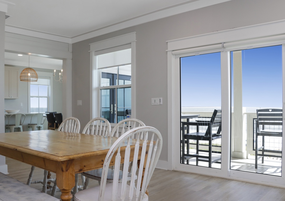 Dining Area and Beach Front Deck