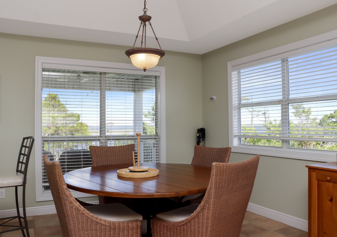Dining Area with Gorgeous Bay Views