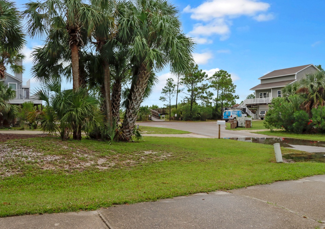 View of Beach Access from Driveway