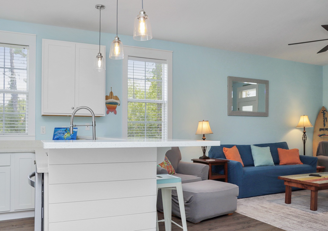 Kitchen and Living Room