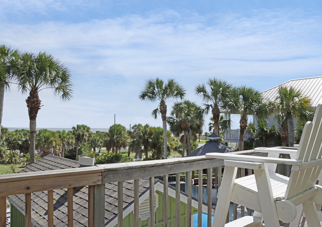 Top Floor Beach View Deck