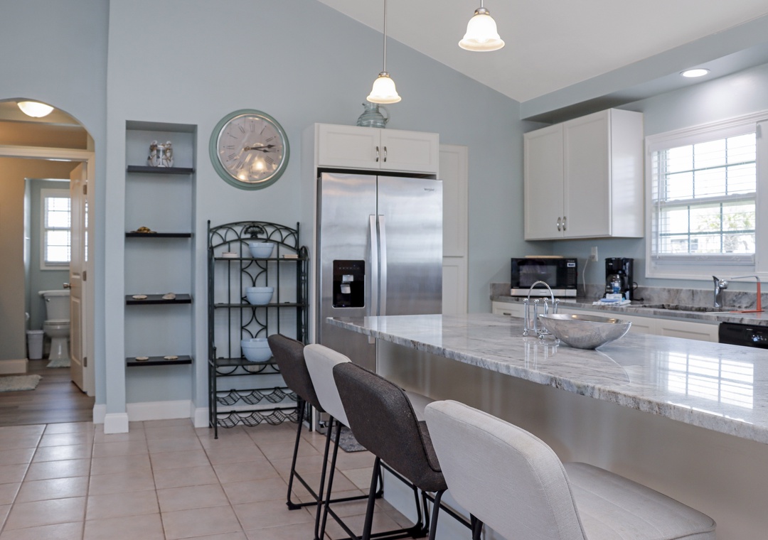 Kitchen and Full Bathroom
