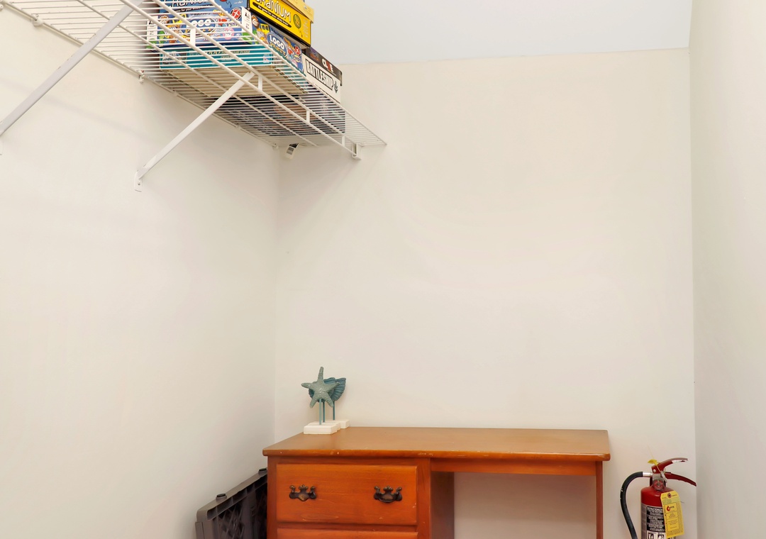 Hallway Closet with Private Workspace