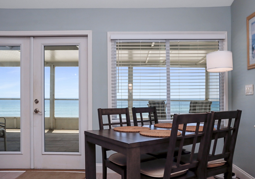 Beach Front Dining Area