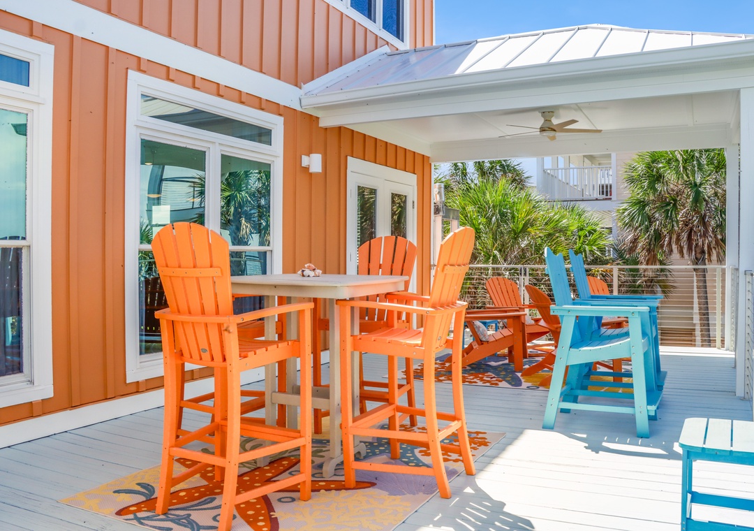 Beach Front Deck - Covered and Open