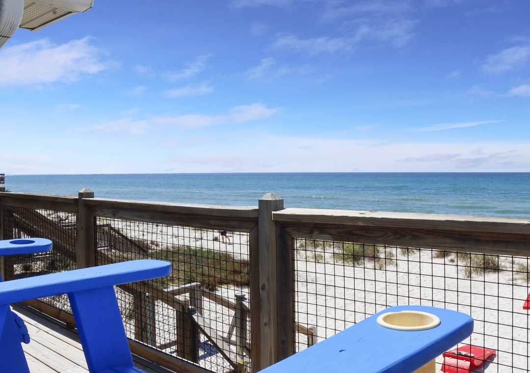 Bedroom 2 - Beach Front Deck View