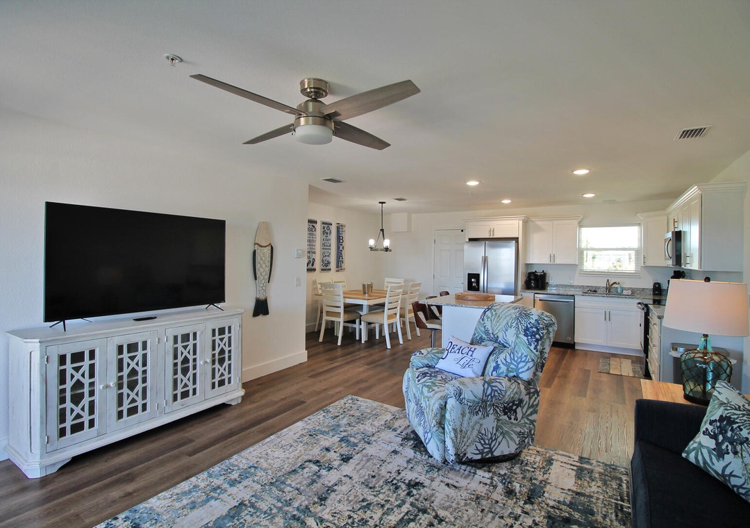 Shore Beats Work Living Room Kitchen Dining