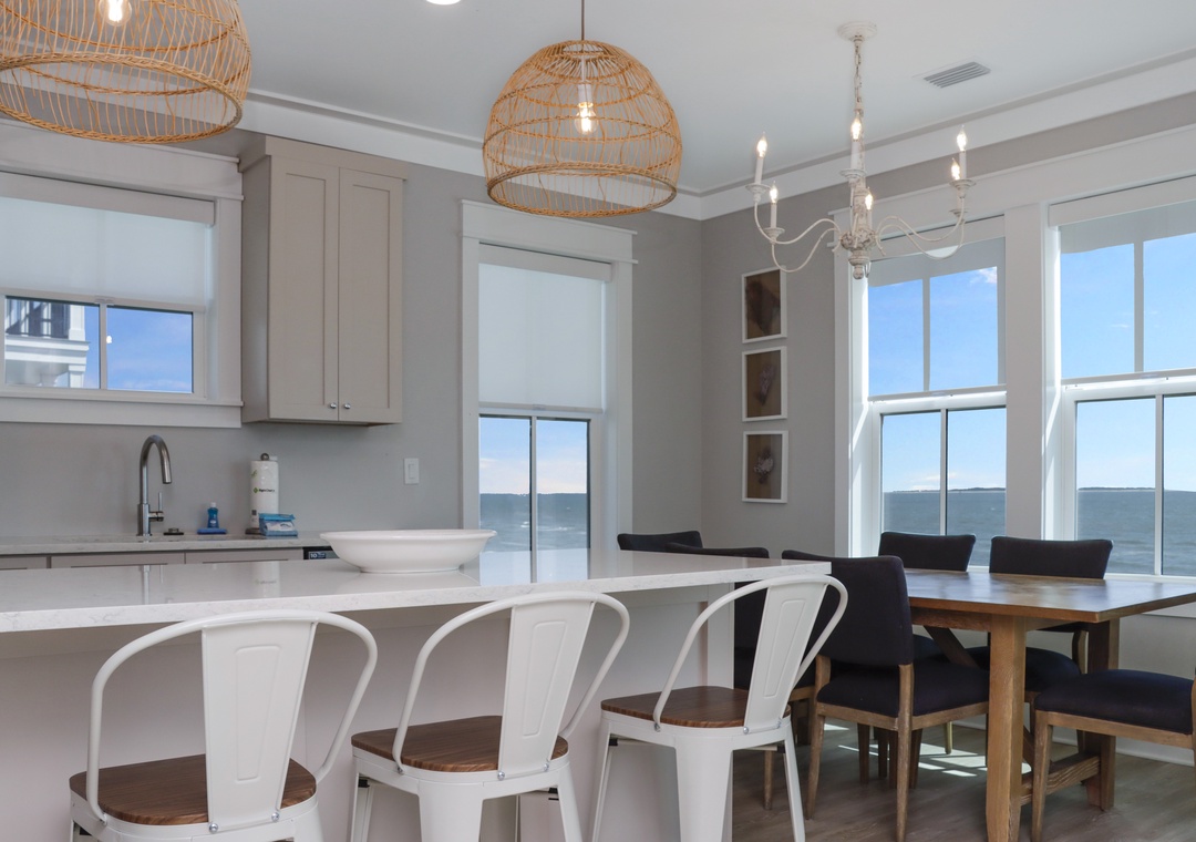 Beach Front Kitchen and Dining