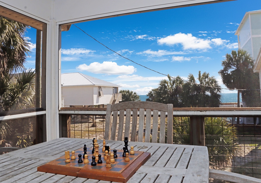 Grab a Game on the Screened Deck