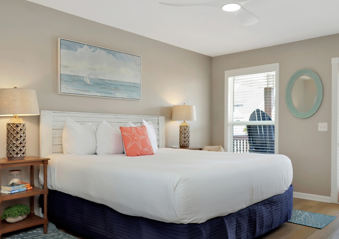 Master Bedroom with Beach View Deck