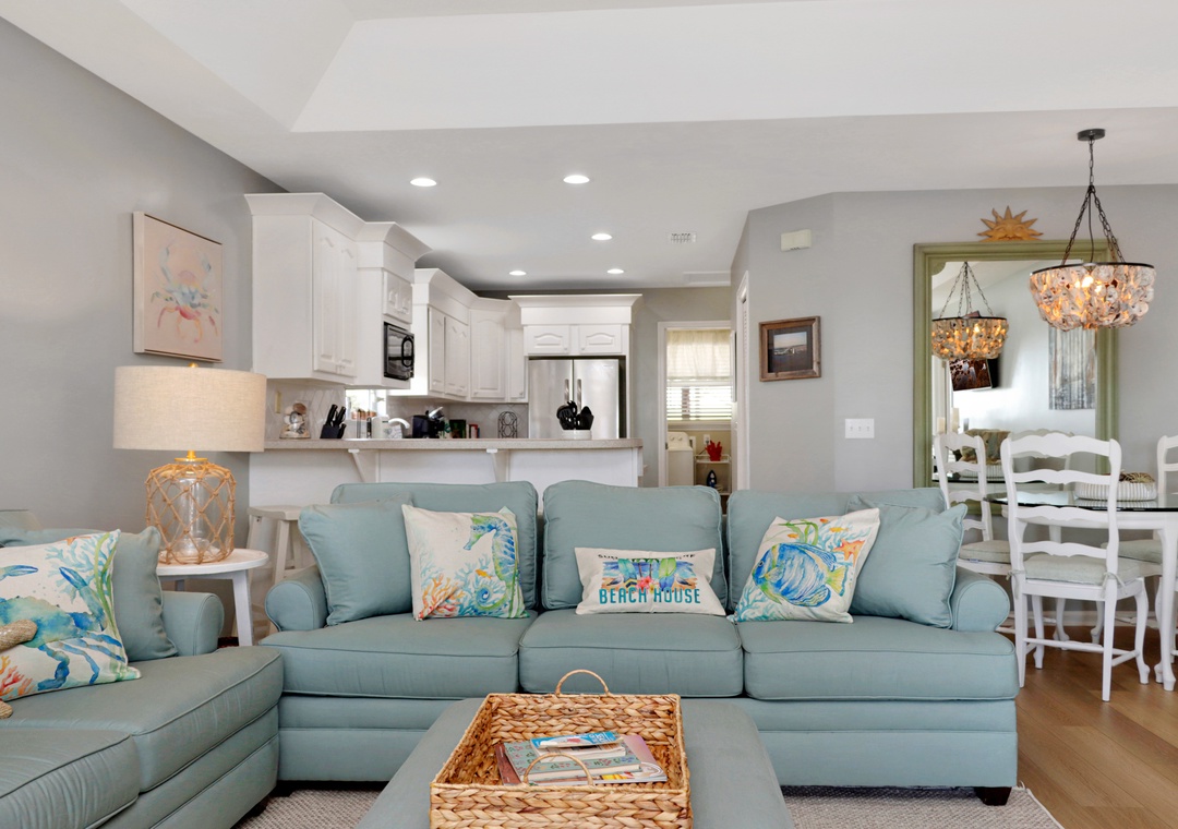 Living Room, Kitchen and Dining Area