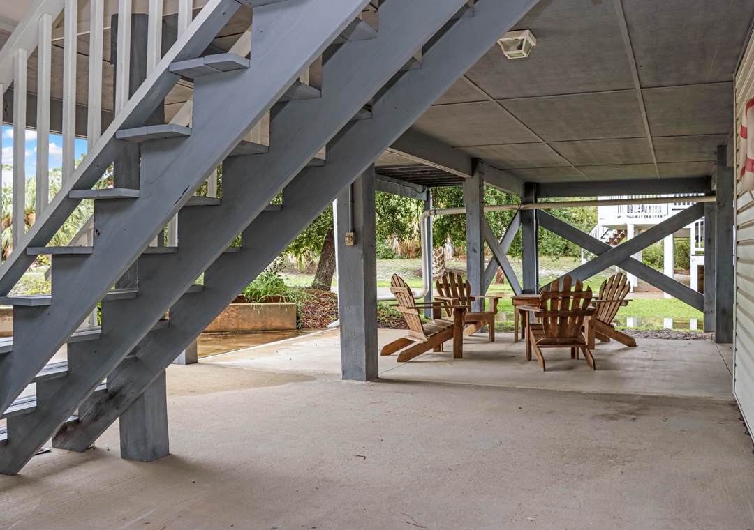 Stairs to Access Inside of House