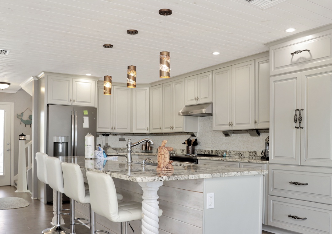 Kitchen with Bar Seating