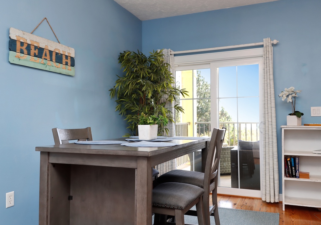 Beach Front Dining Area