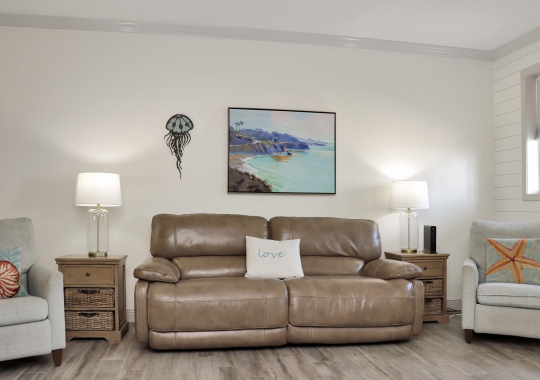 Living Room with Reclining Sofa
