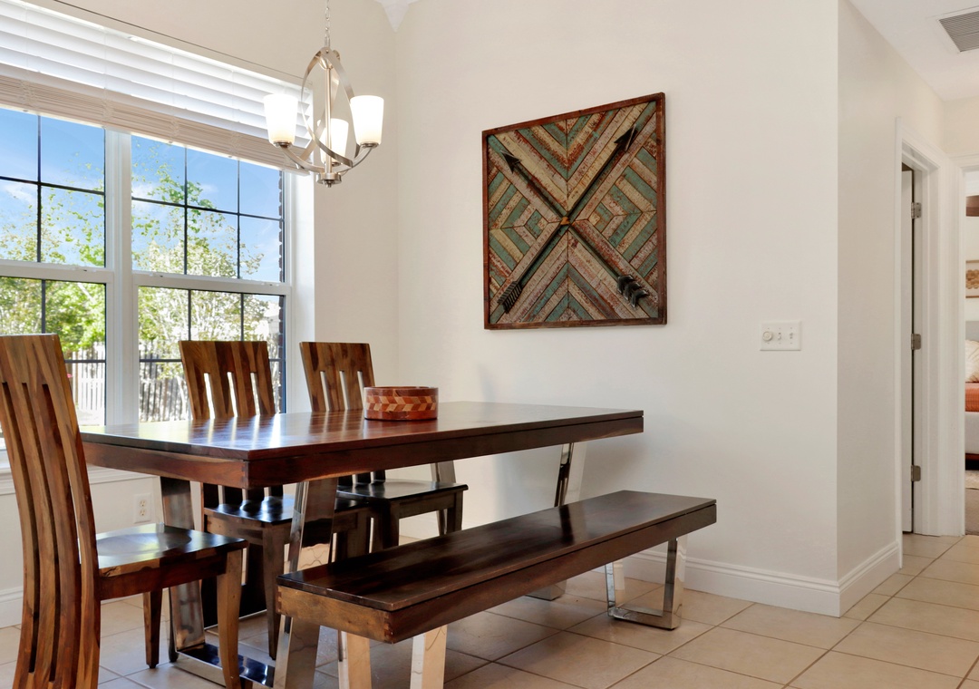 Dining Area and Bedroom 1