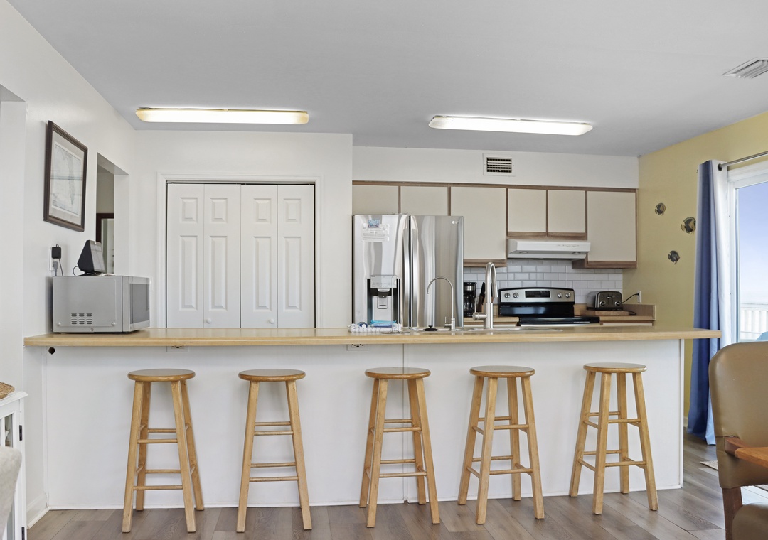 Kitchen with Bar Seating