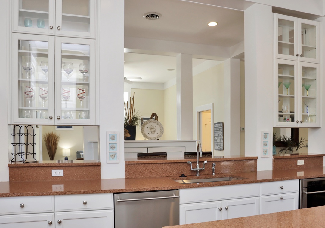 Kitchen and Full Bathroom
