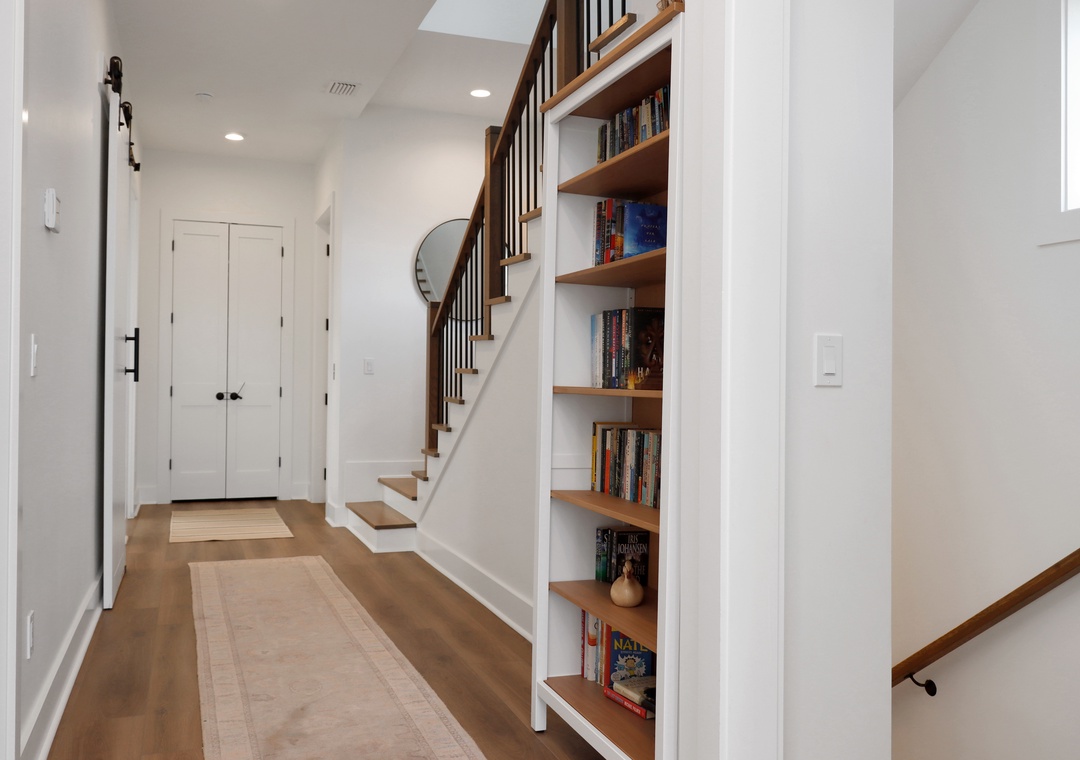Book Shelf Library in Hallway