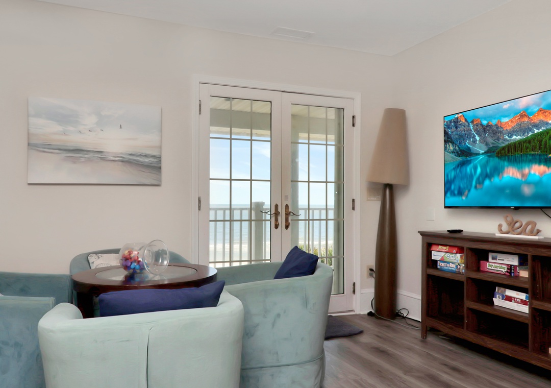 Beach View from Upstairs Lounging Area