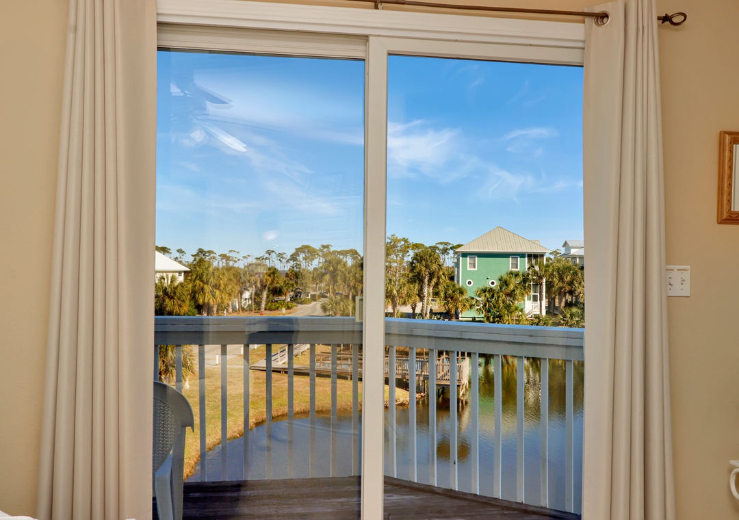 Bedroom 1 - Pond View Deck