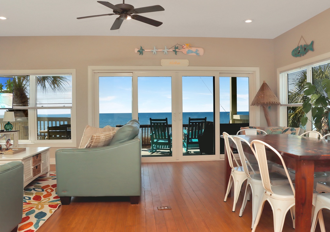 Beach Front Living Area